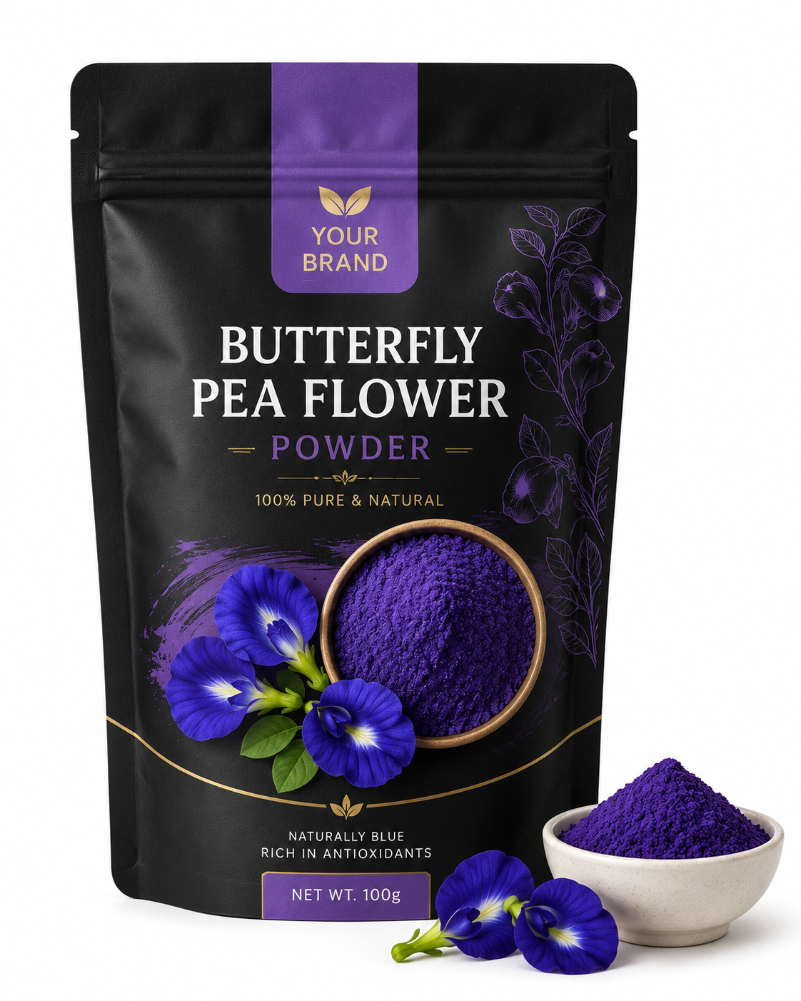 BUTERFLY PEA FLOWER POWDER